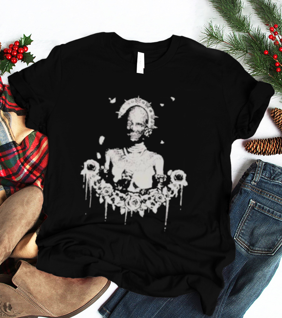 Red Barrels Games Liliya Roses And Skeletons T-Shirt