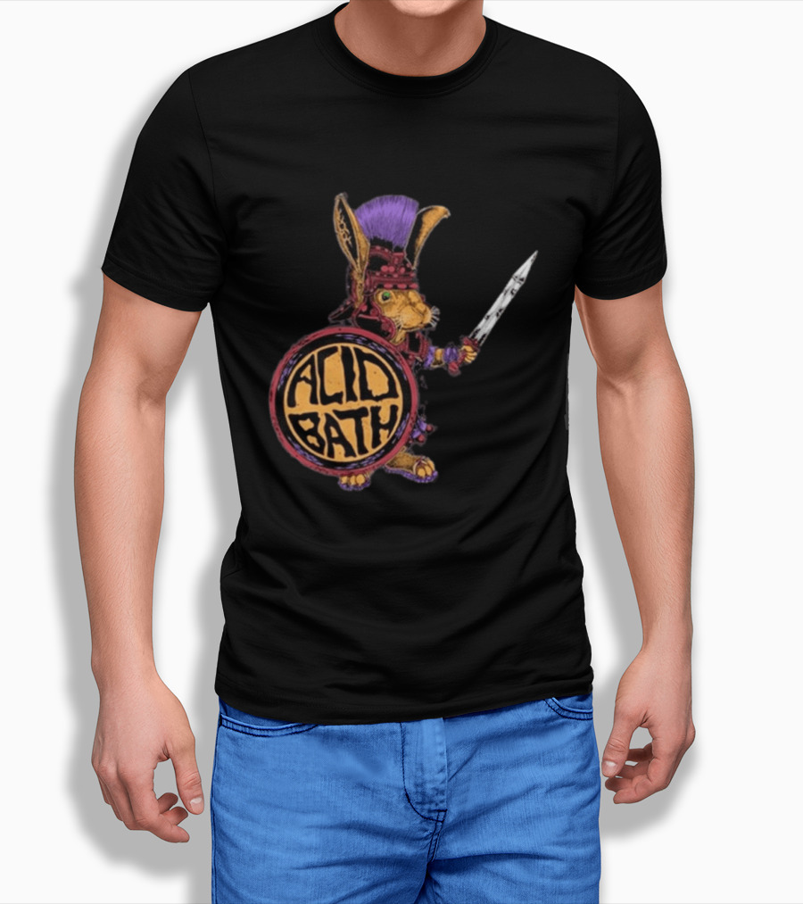 Acid Bath Roman Rabbit Gladiator Warrior Event T-Shirt