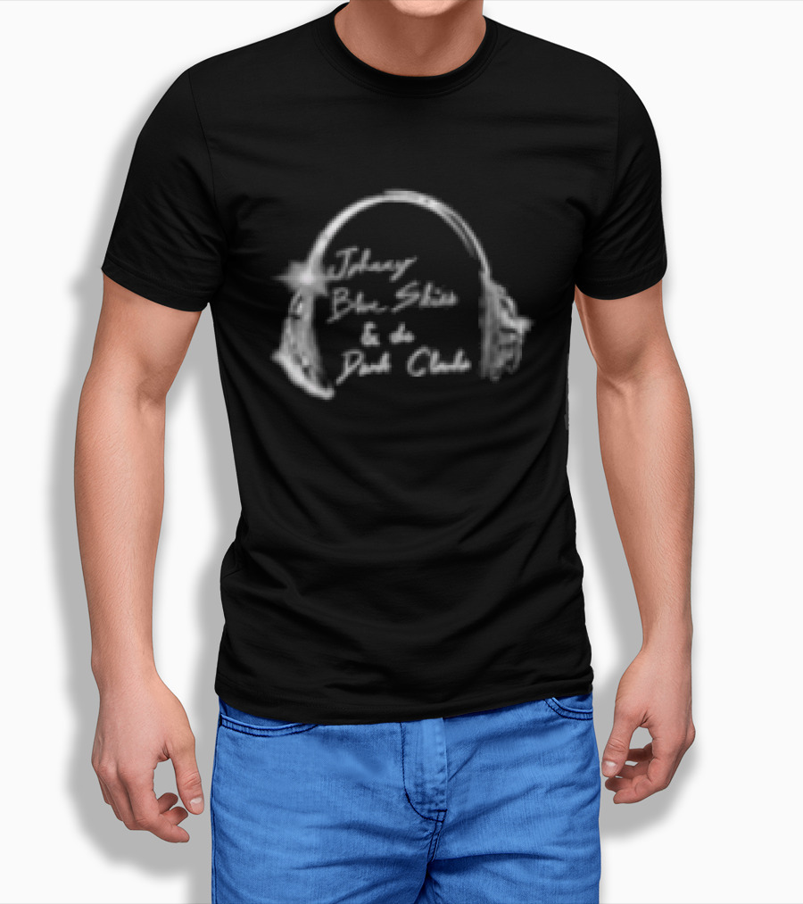Johnny Blue Skies & The Dark Clouds Cyborg Party Headphones T-Shirt
