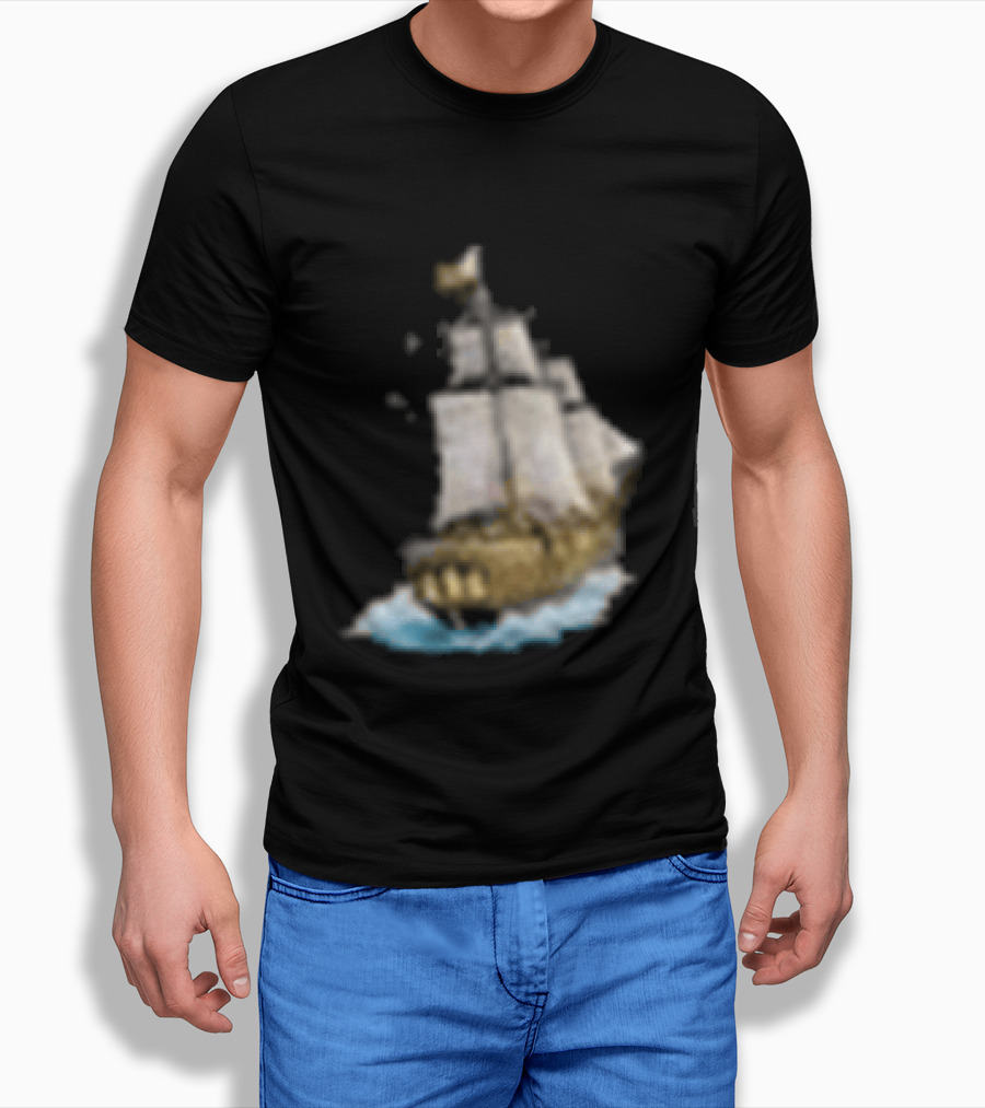 Johnny Blue Skies Dark Clouds Mutiny Midnight Ship Adventure T-Shirt
