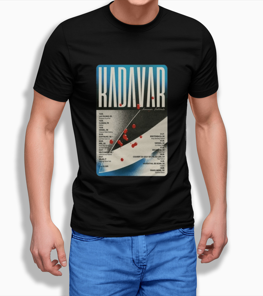Kadavar Summer Festivals 2026 Las Palmas Clisson Colmar Dortmund Breitenbach Vevey Dunkelsbühl T-Shirt
