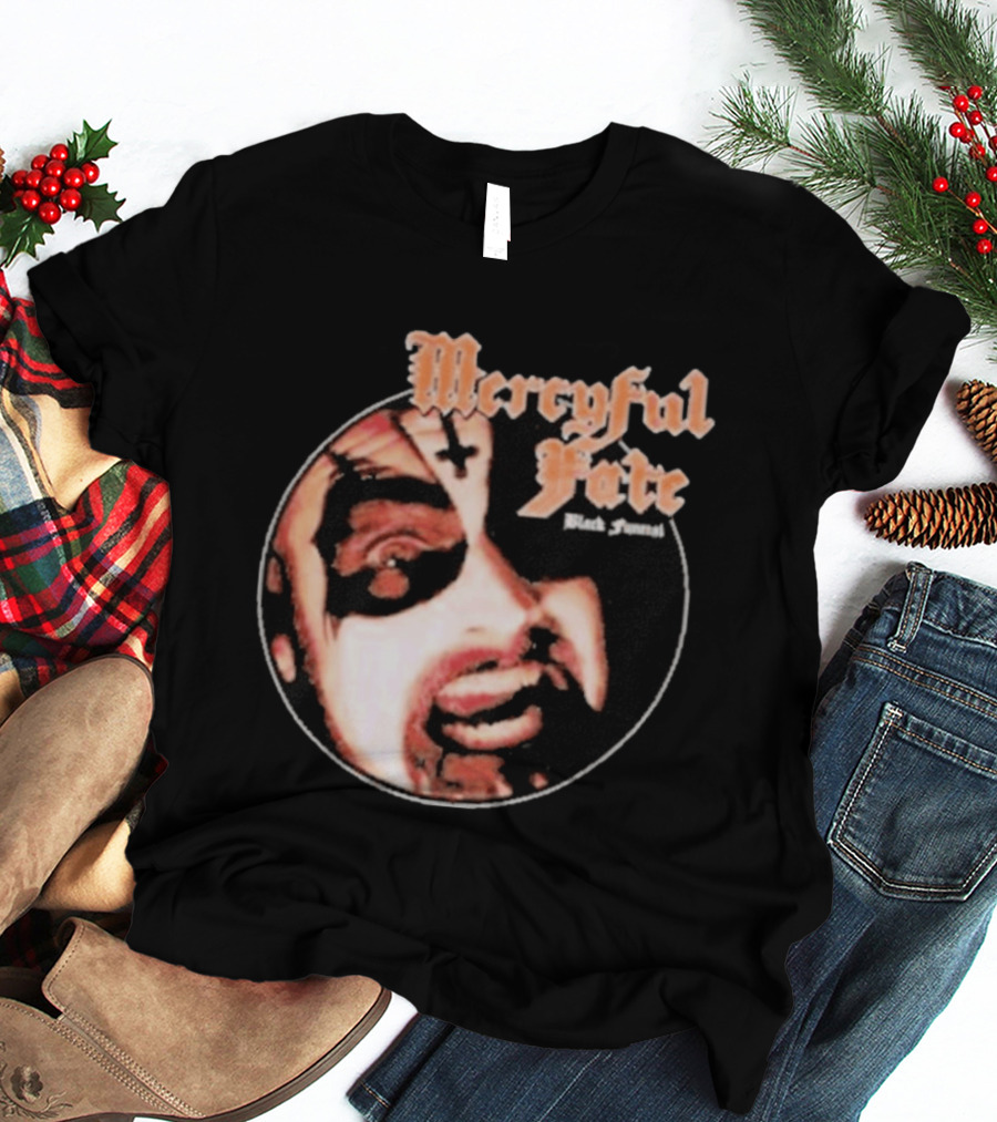 Mercyful Fate Black Funeral Face Paint Circle T-Shirt