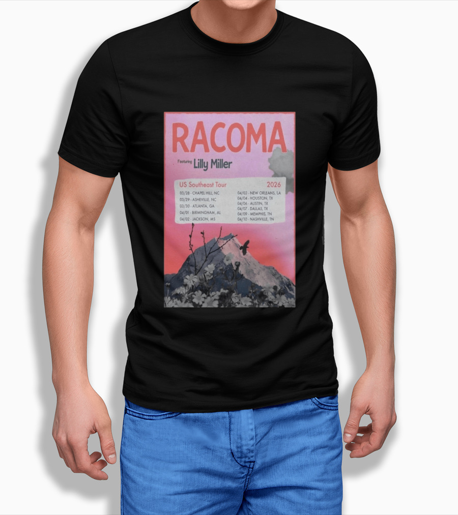 Racoma Ft Lilly Miller US Southeast Tour 2026 T-Shirt