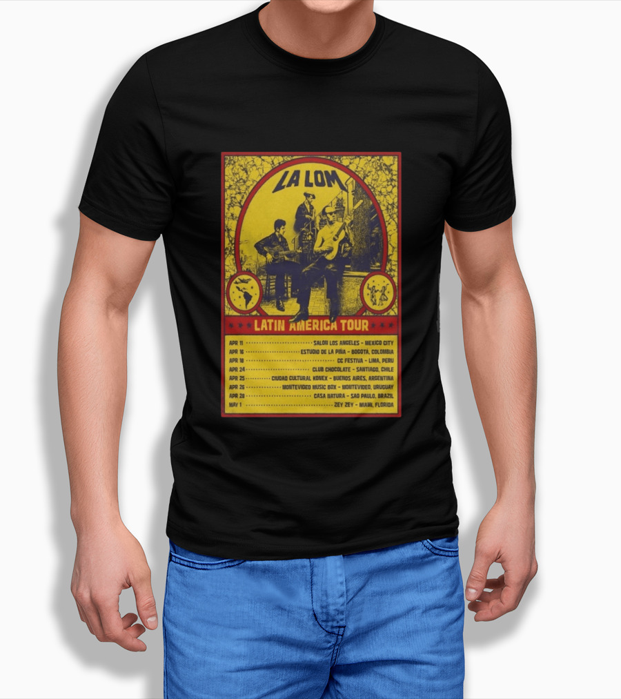 La Lom Latin America Tour 2026 Mexico City To Miami T-Shirt