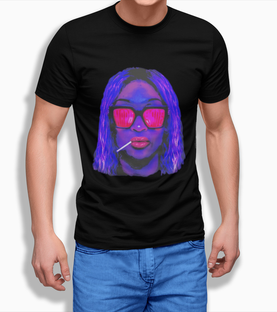 Mara Sadé Lollipop Neon Sunglasses Pop T-Shirt
