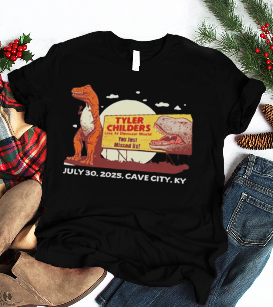 Tyler Childers Live At Dinosaur World July 30 2023 Cave City KY T-Shirt