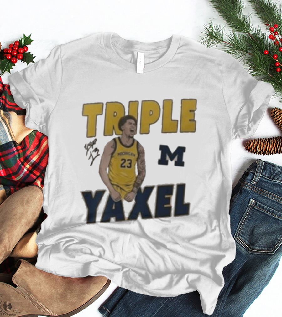 Michigan Triple M Yaxel 23 Basketball Jersey T-Shirt