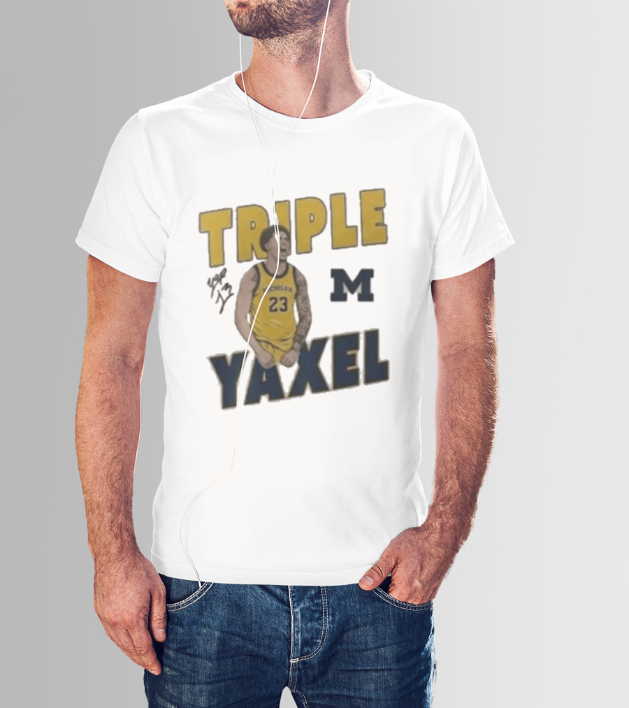 Michigan Triple M Yaxel 23 Basketball Jersey T-Shirt