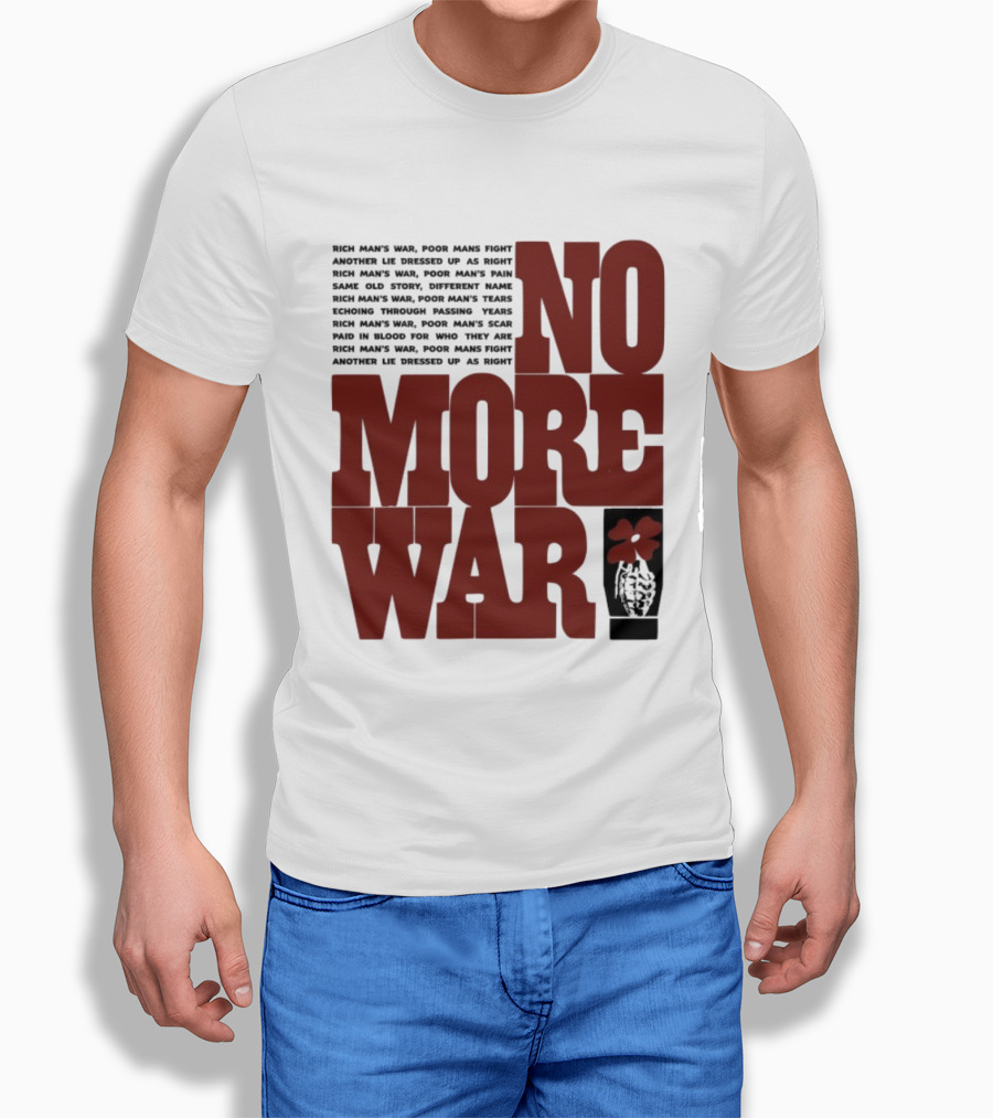 No More War Wear The Peace Flower Grenade T-Shirt