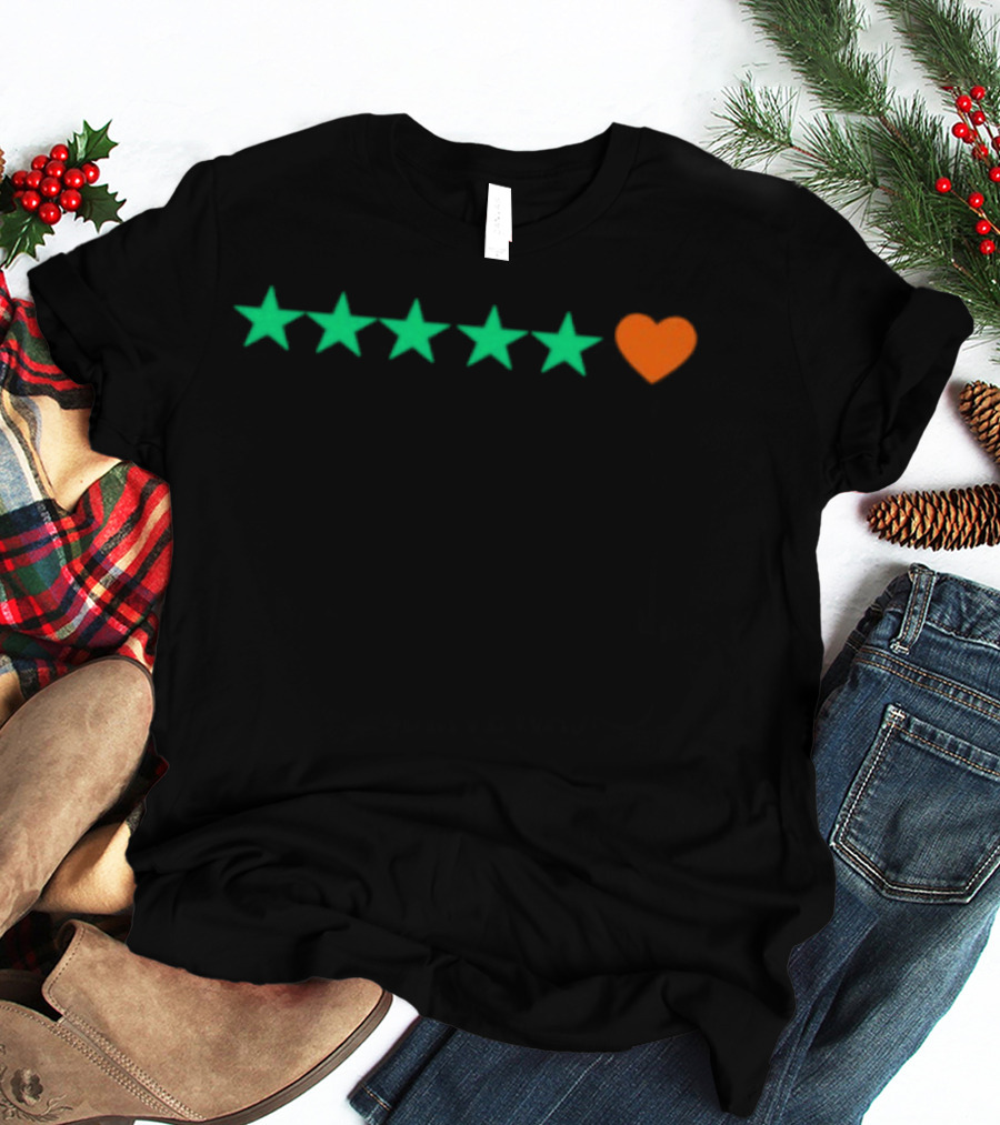 5 Stars And Heart Rating T-Shirt