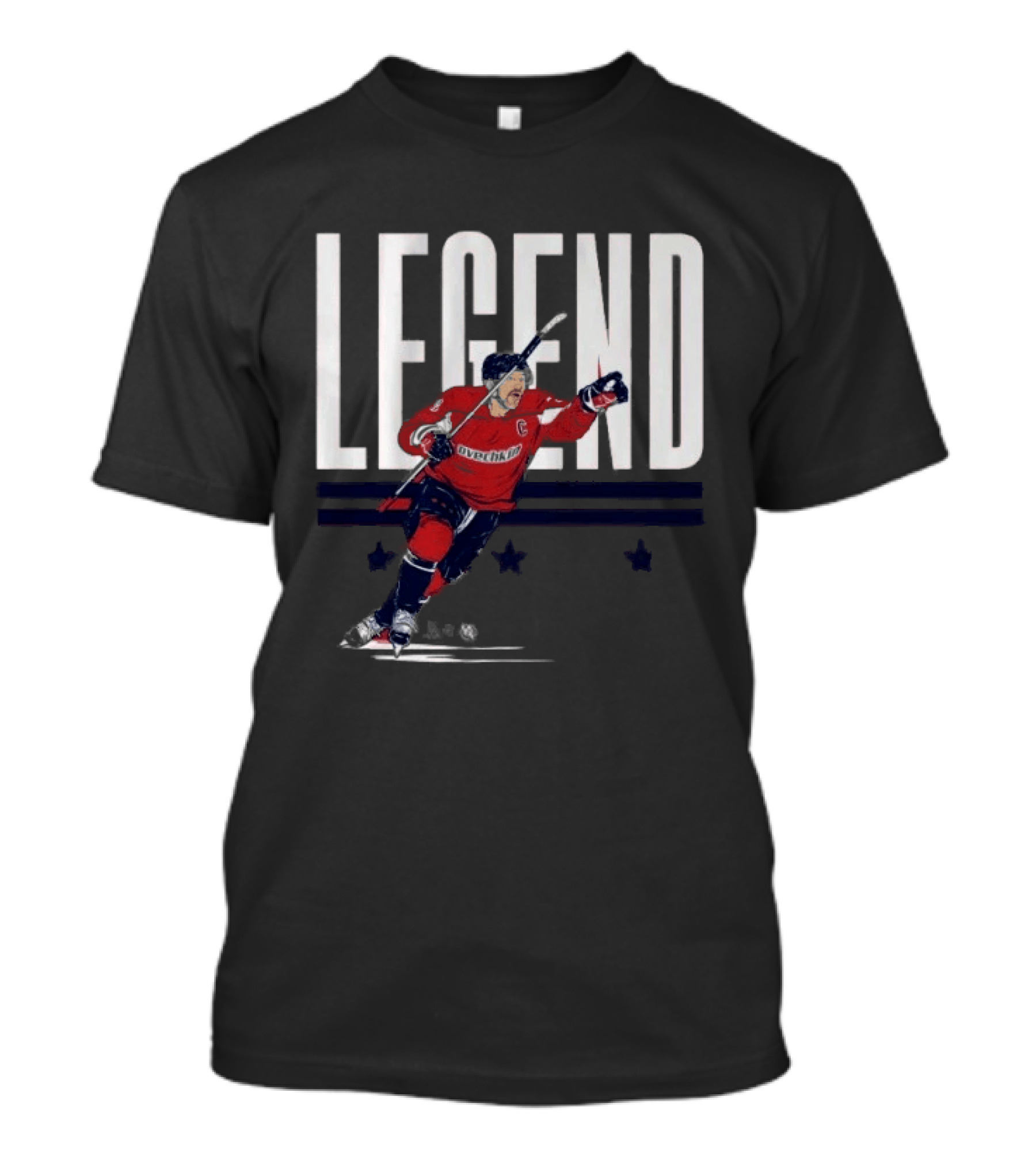 Alex Ovechkin Legend Hockey Captain Red Jersey T-Shirt