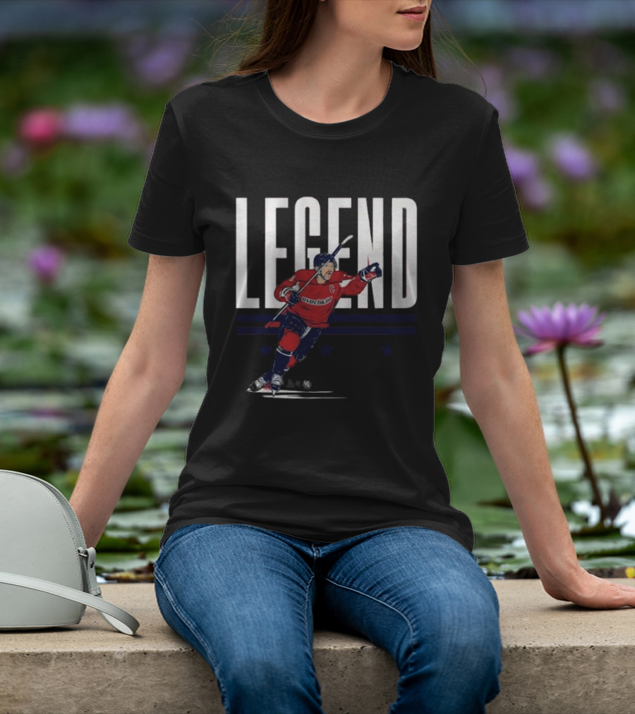 Alex Ovechkin Legend Hockey Captain Red Jersey T-Shirt