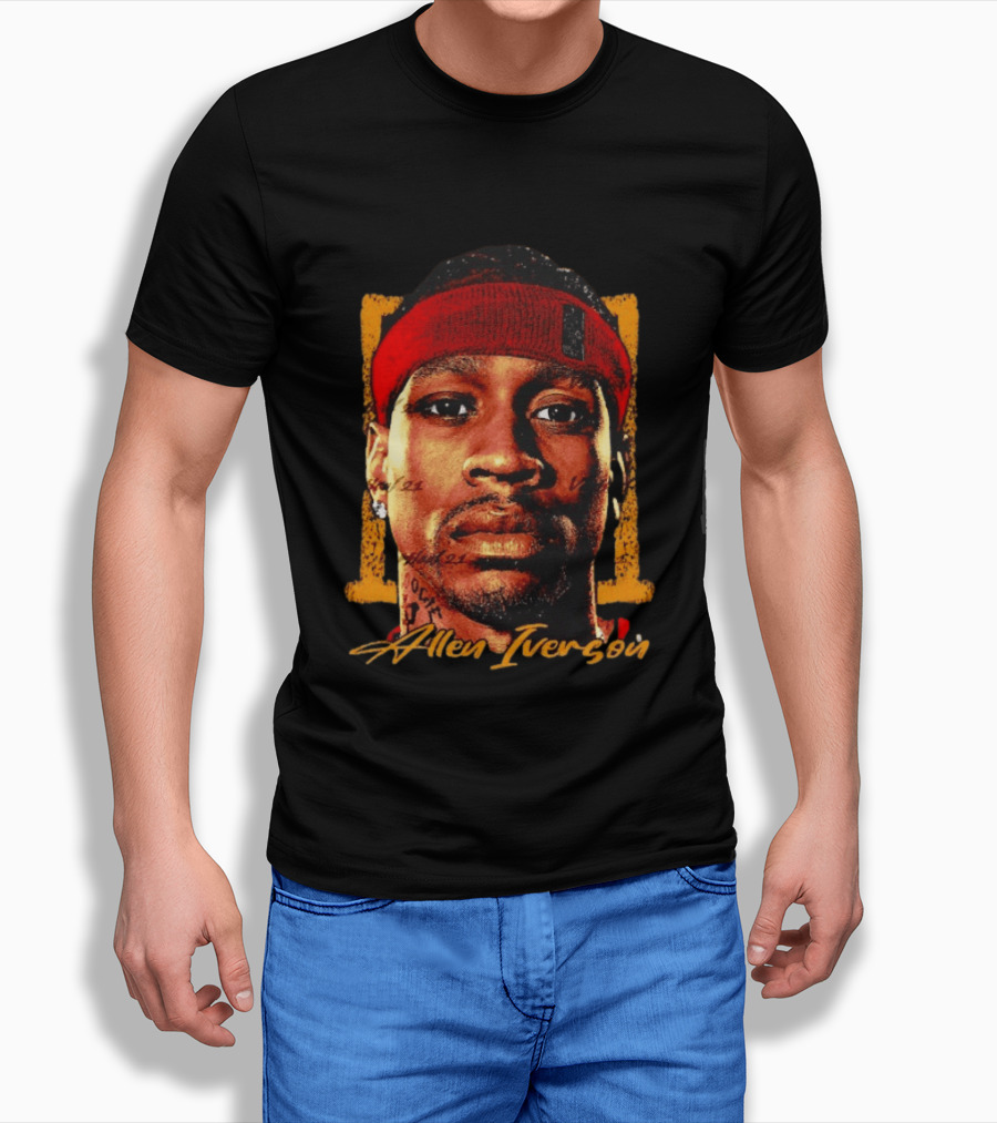 Allen Iverson Philadelphia 76ers Big Face NBA T-Shirt