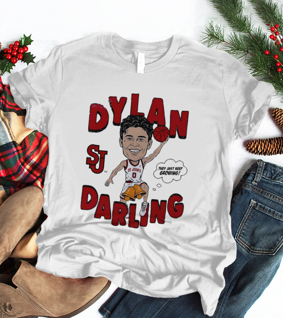 Dylan Darling St. John's Red Storm Caricature Comic T-Shirt