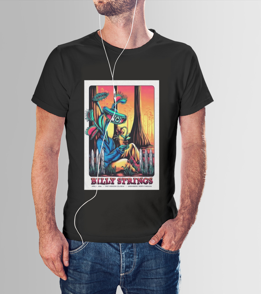 Billy Strings April 14 2026 First Horizon Coliseum Greensboro North Carolina Botanical T-Shirt