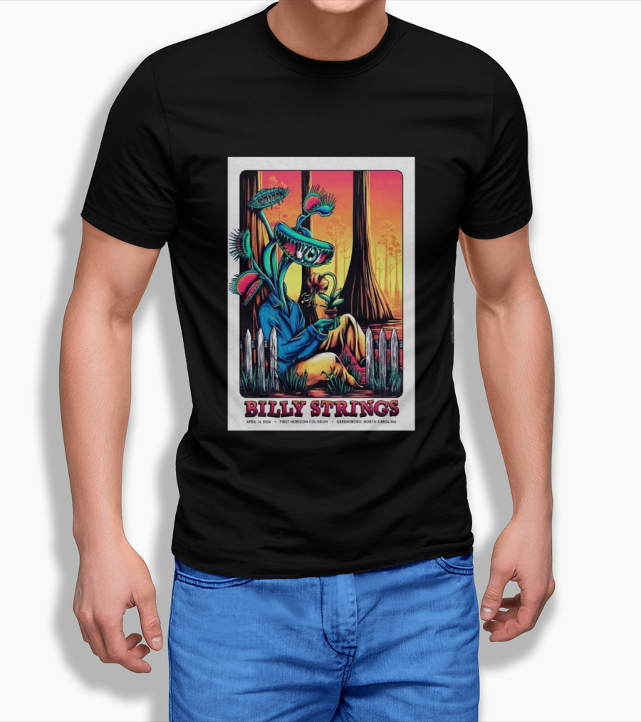 Billy Strings April 14 2026 First Horizon Coliseum Greensboro North Carolina Botanical T-Shirt