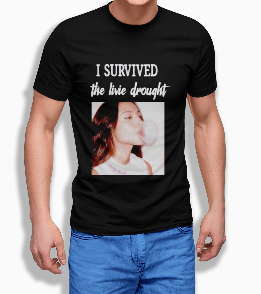 Olivia Rodrigo I Survived The Livie Drought Bubblegum Aesthetic T-Shirt