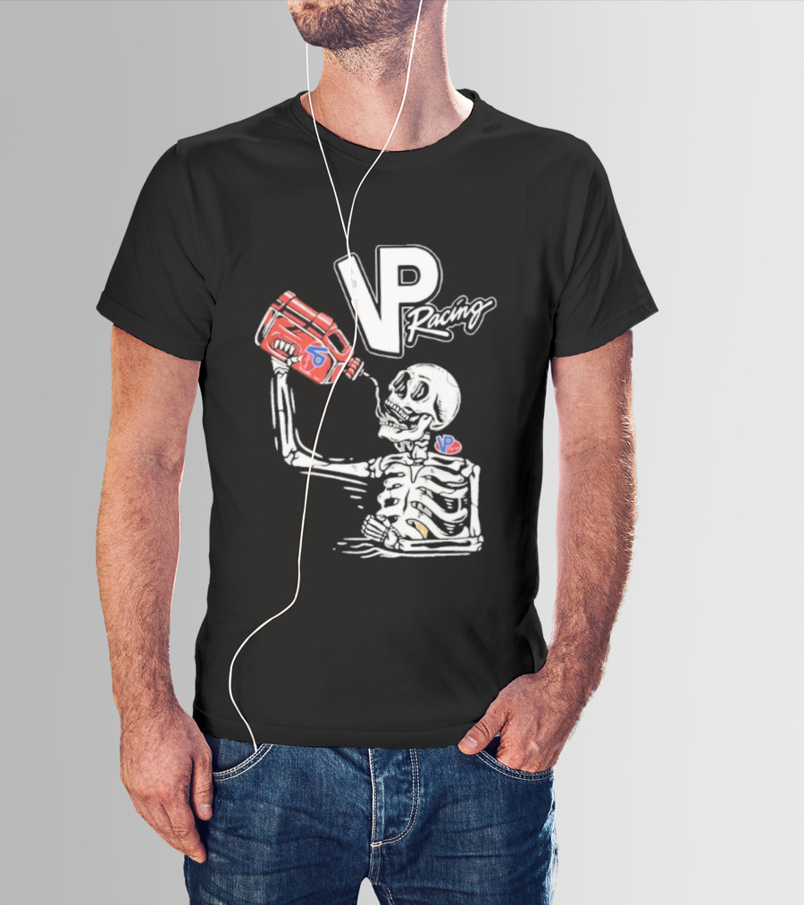 2026 VP Racing Skeleton Gas Can Drinking T-Shirt