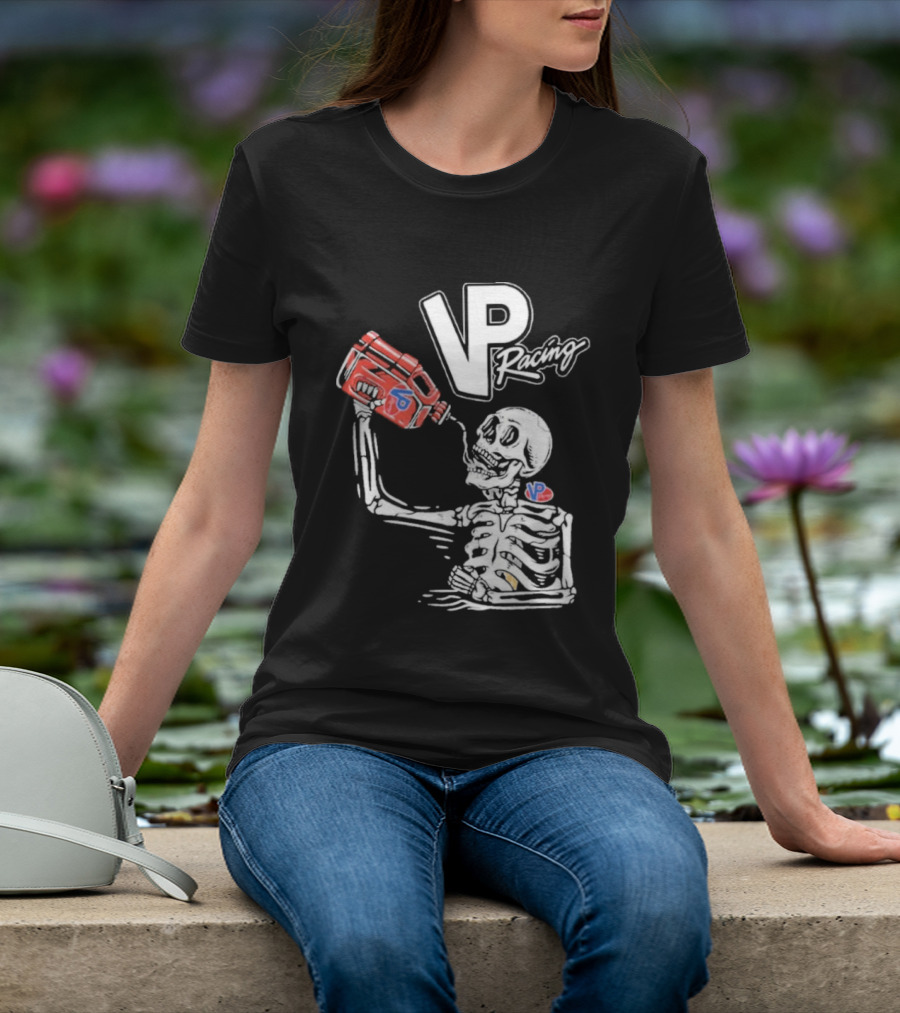 2026 VP Racing Skeleton Gas Can Drinking T-Shirt