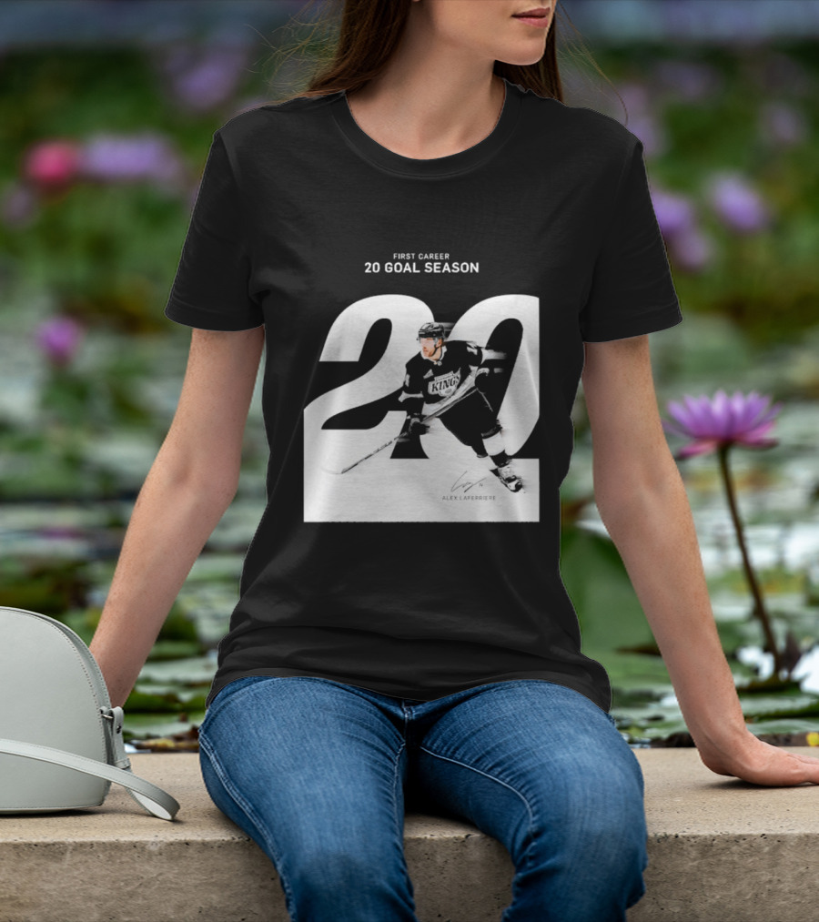 Alex Laferriere Los Angeles Kings First Career 20 Goal Season 20 T-Shirt