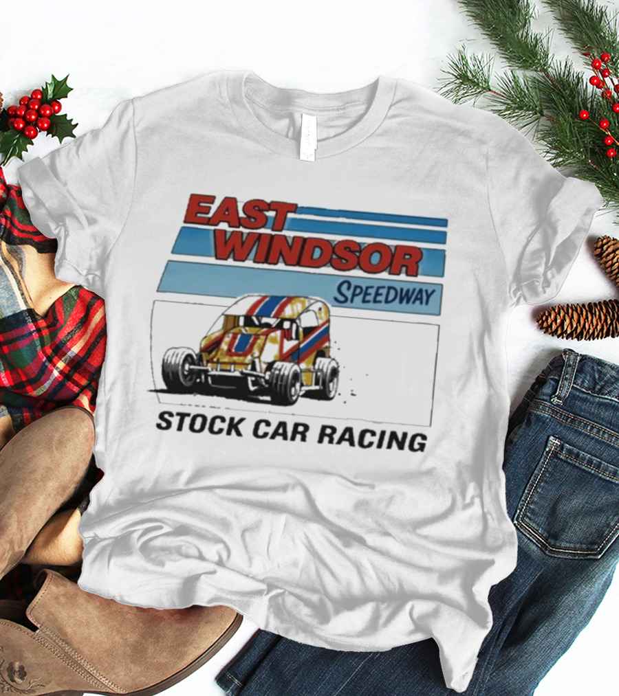East Windsor Speedway Stock Car Racing Vintage Classic Auto Racing T-Shirt