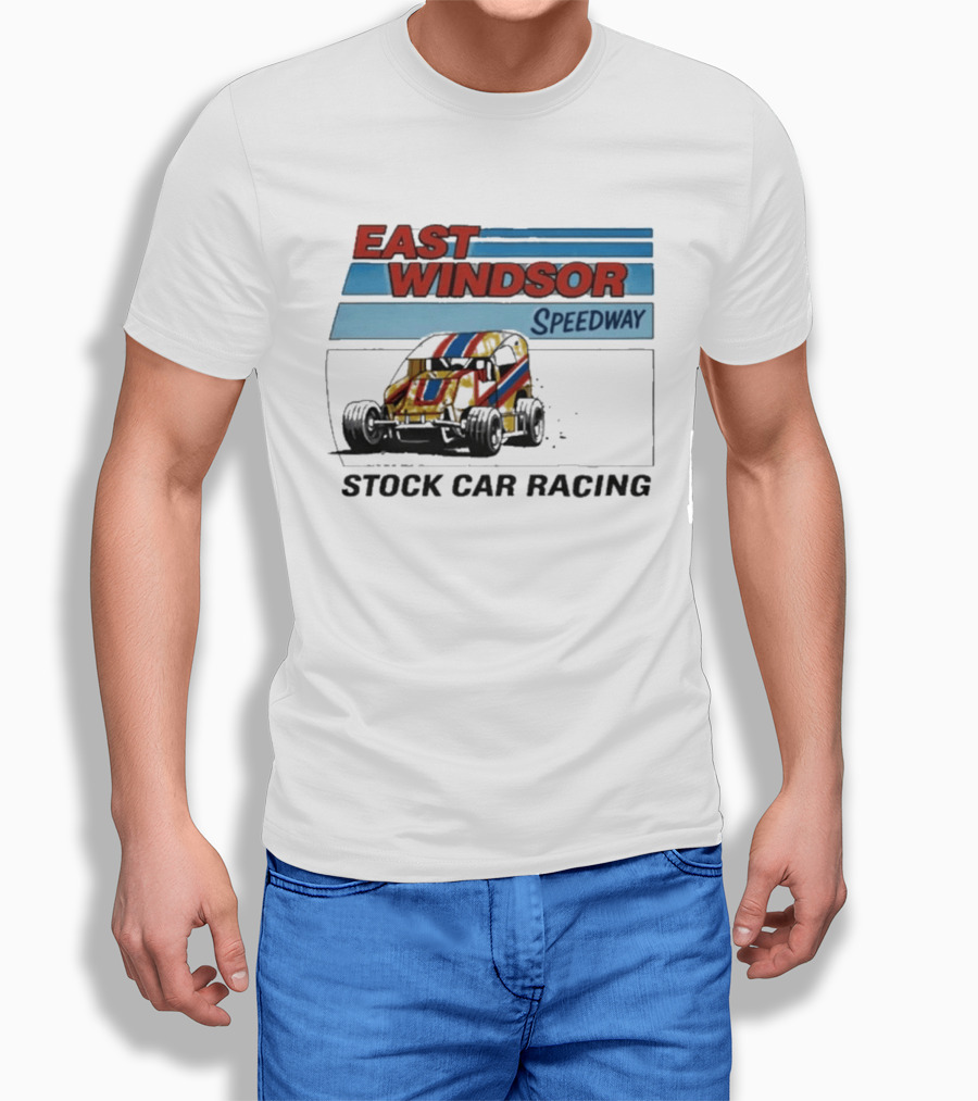 East Windsor Speedway Stock Car Racing Vintage Classic Auto Racing T-Shirt