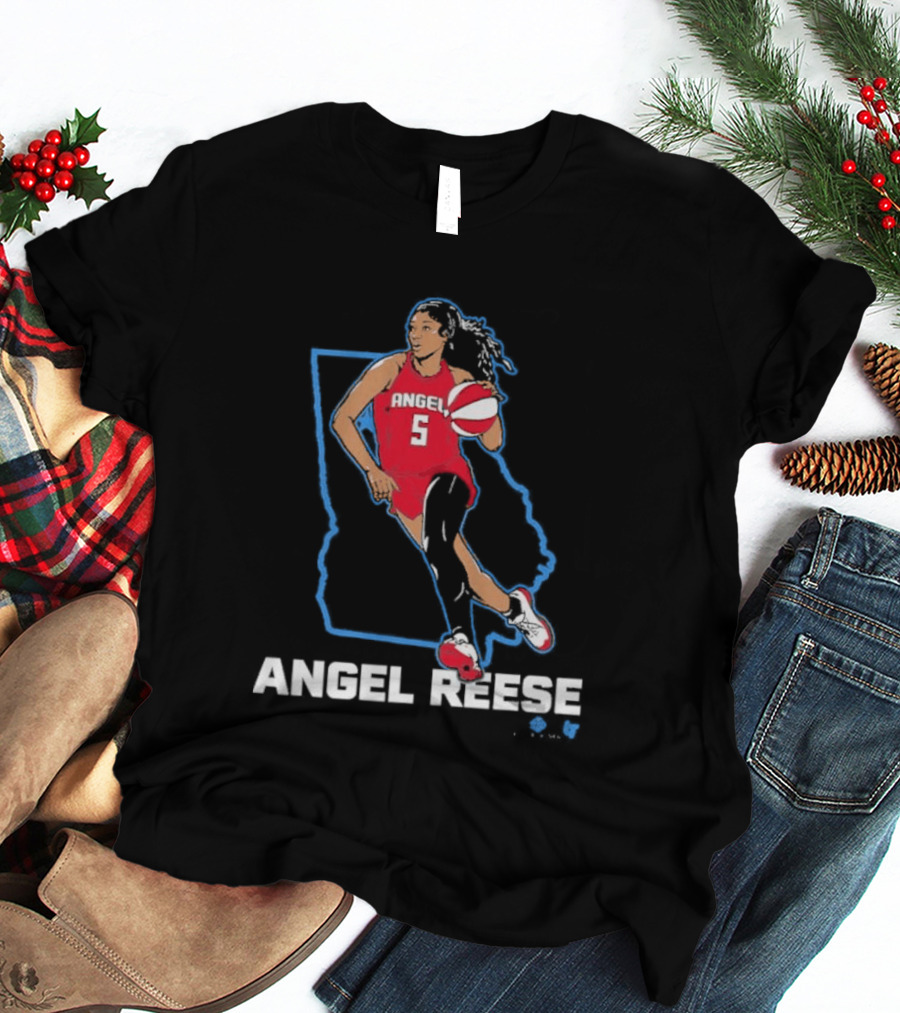 Angel Reese Basketball Player In Red Jersey Georgia State T-Shirt