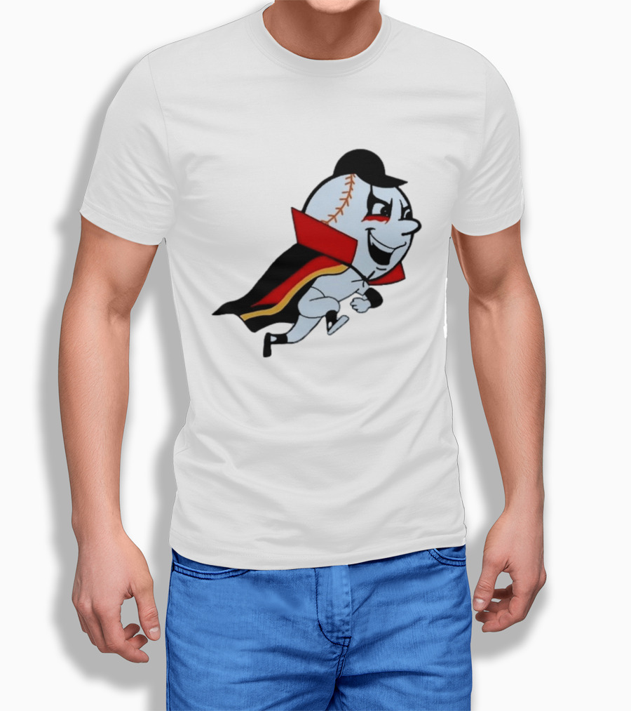 Mr. Met Danhausen Baseball Character With Cape And Makeup T-Shirt