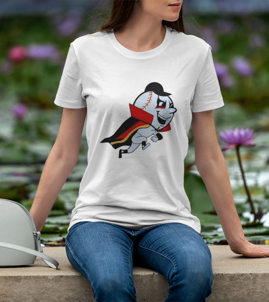 Mr. Met Danhausen Baseball Character With Cape And Makeup T-Shirt
