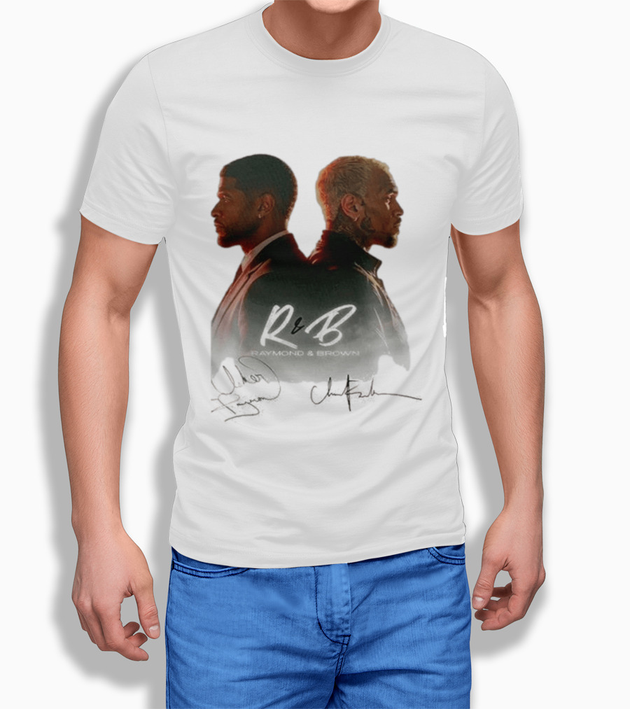 Raymond & Brown R&B Tour Usher Chris Brown Collaboration T-Shirt