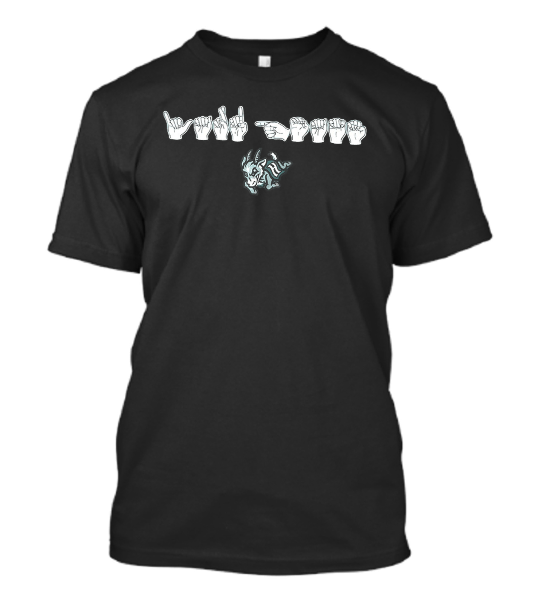 Deaf Awareness Night Yard Goats ASL T-Shirt