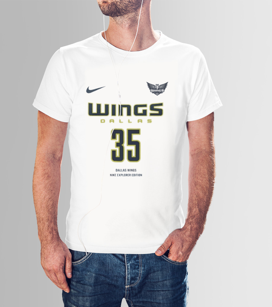 WNBA Dallas Wings Nike Explorer Edition Azzi Fudd 35 T-Shirt