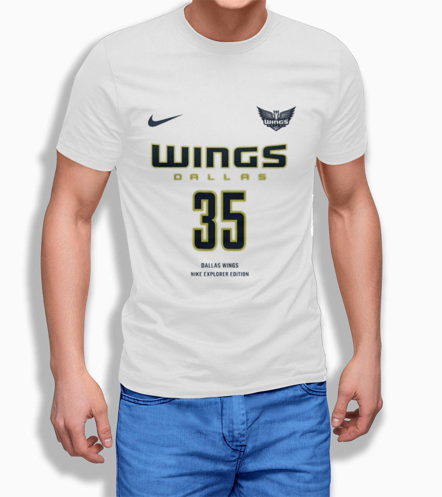 WNBA Dallas Wings Nike Explorer Edition Azzi Fudd 35 T-Shirt