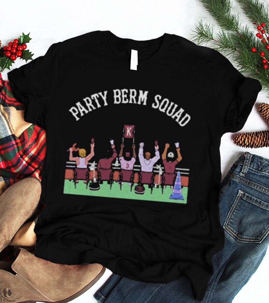 Party Berm Squad Mississippi State Bulldogs Baseball Fan Celebration T-Shirt