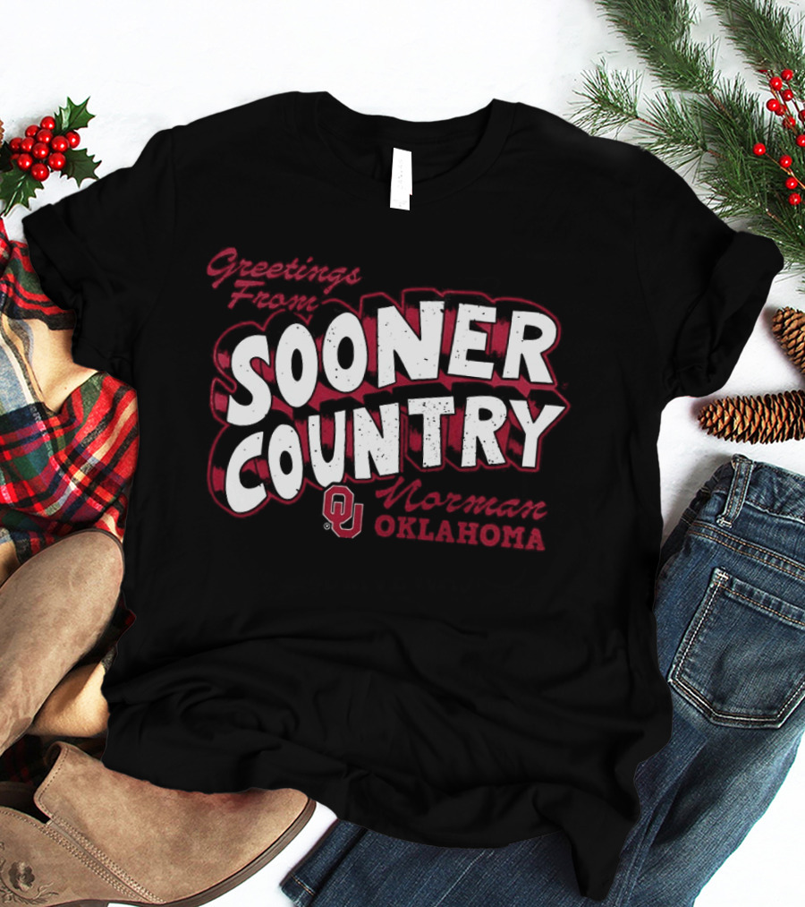 Greetings From Sooner Country Norman Oklahoma Sooners T-Shirt