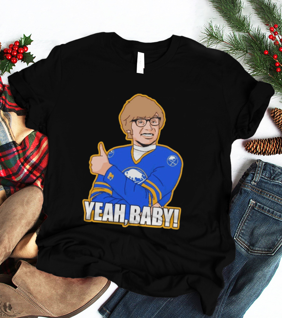 Yeah Baby Austin Powers Buffalo Sabres Hockey T-Shirt
