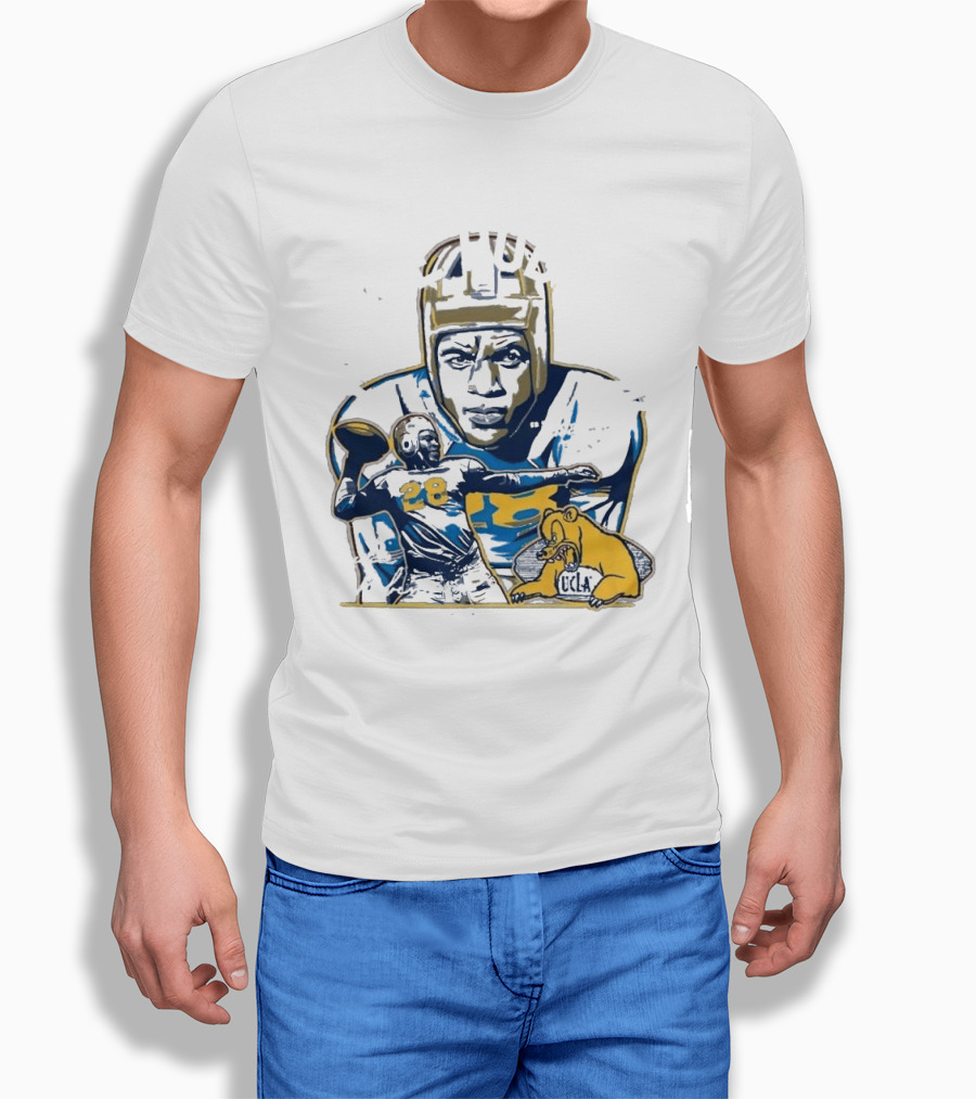 UCLA Football Honor Jackie Robinson Pasadena Flash 2026 Day Bruins 28 T-Shirt