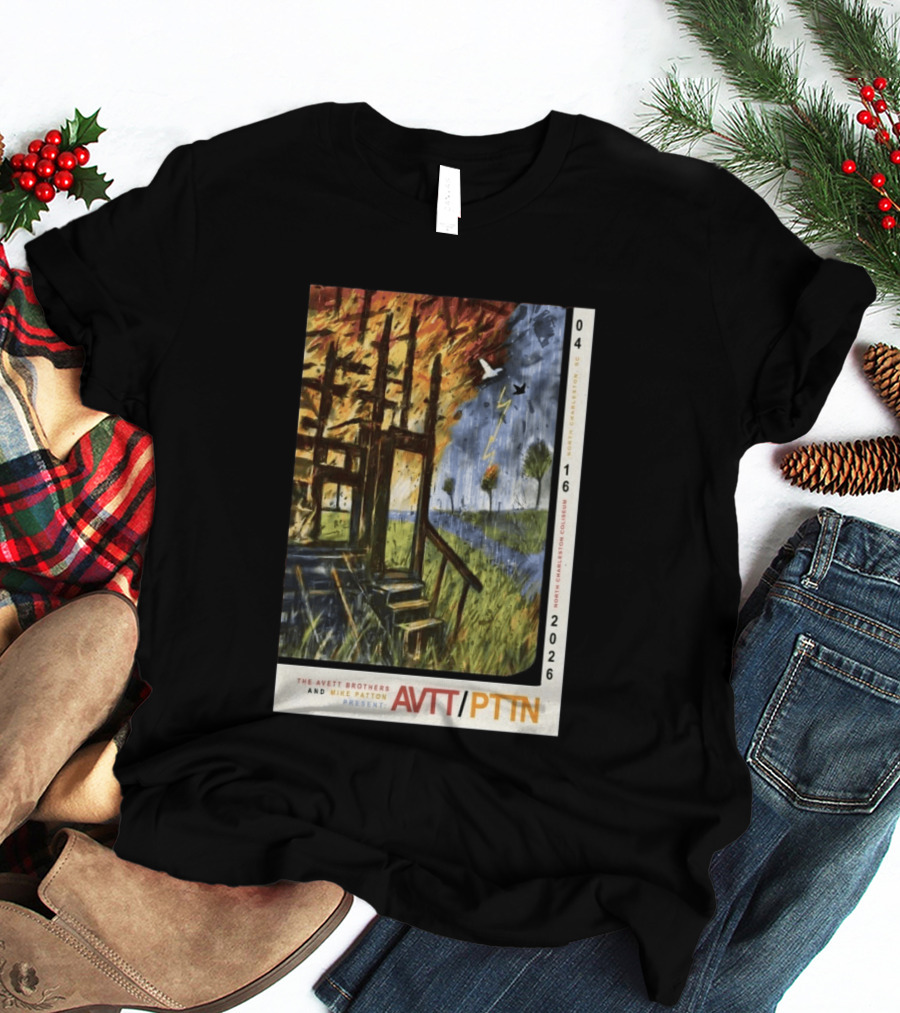The Avett Brothers Mike Patton Presents AVTT PTTN April 16 2026 North Charleston Coliseum T-Shirt