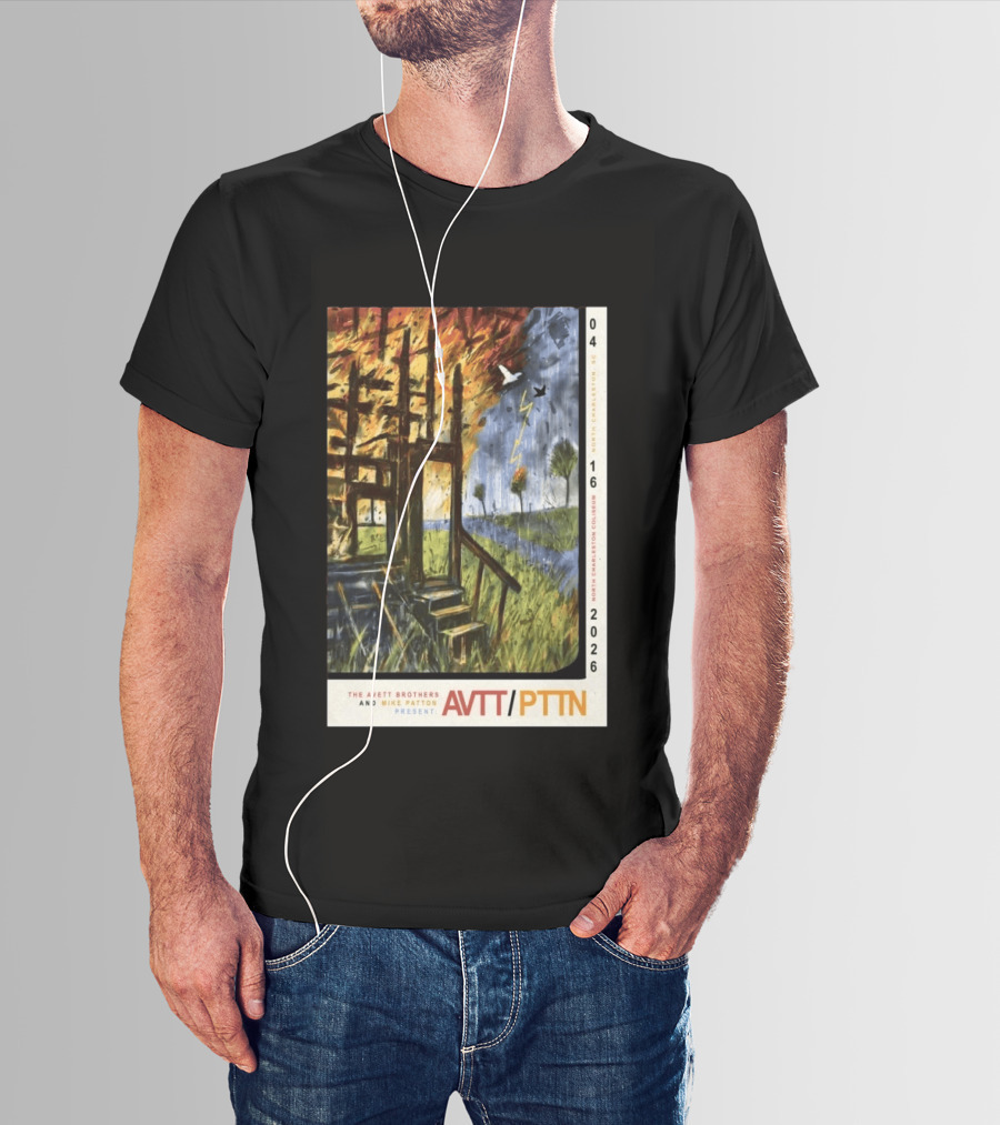 The Avett Brothers Mike Patton Presents AVTT PTTN April 16 2026 North Charleston Coliseum T-Shirt