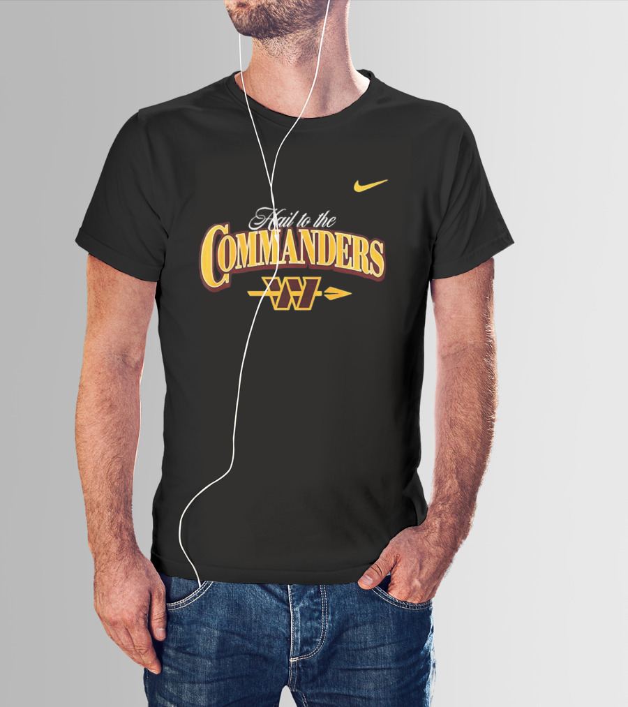 Hail To The Commanders Washington W Arrow Nike T-Shirt