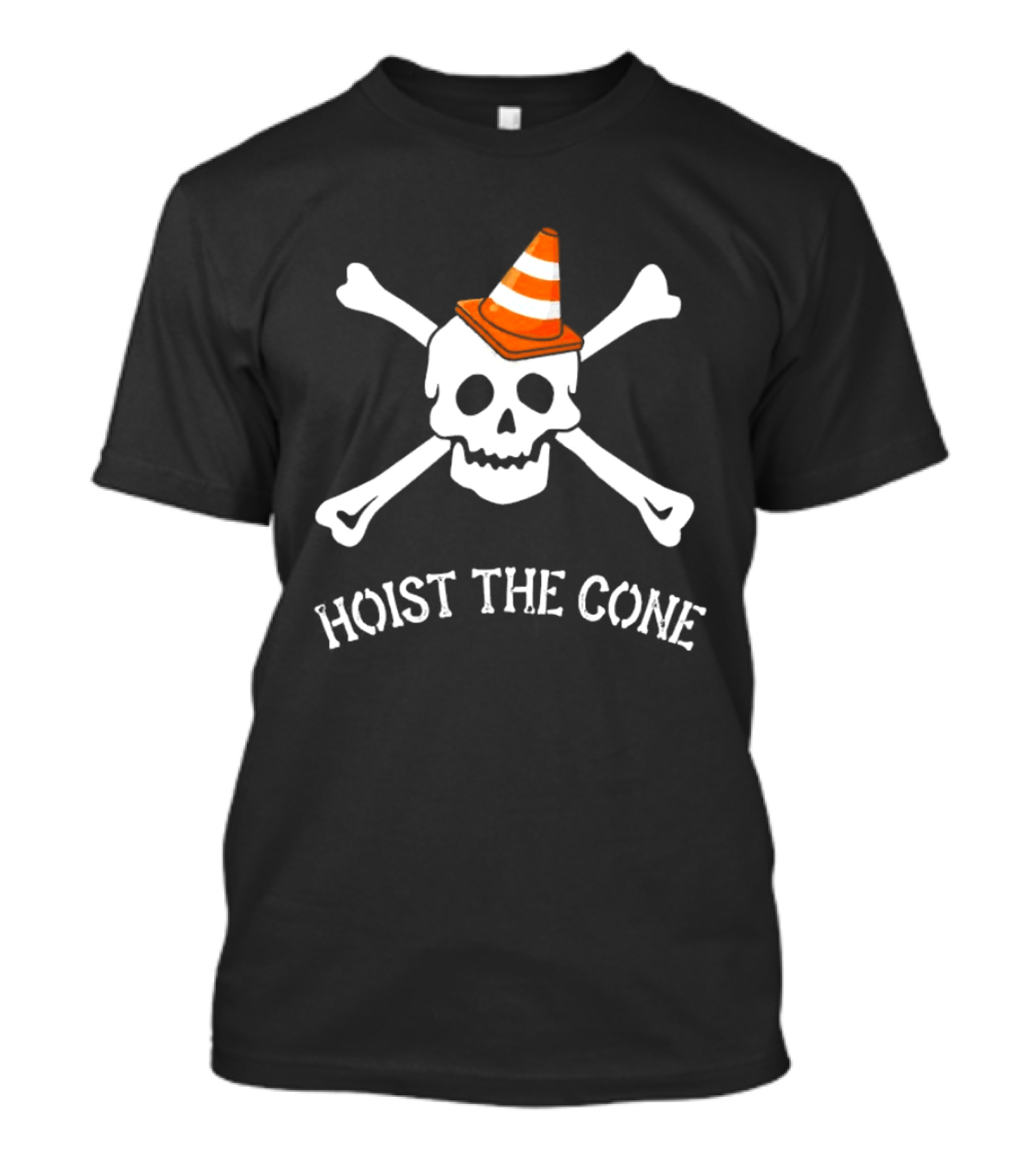 Pittsburgh Pirates Skull Crossbones Hoist The Cone Traffic Hat T-Shirt