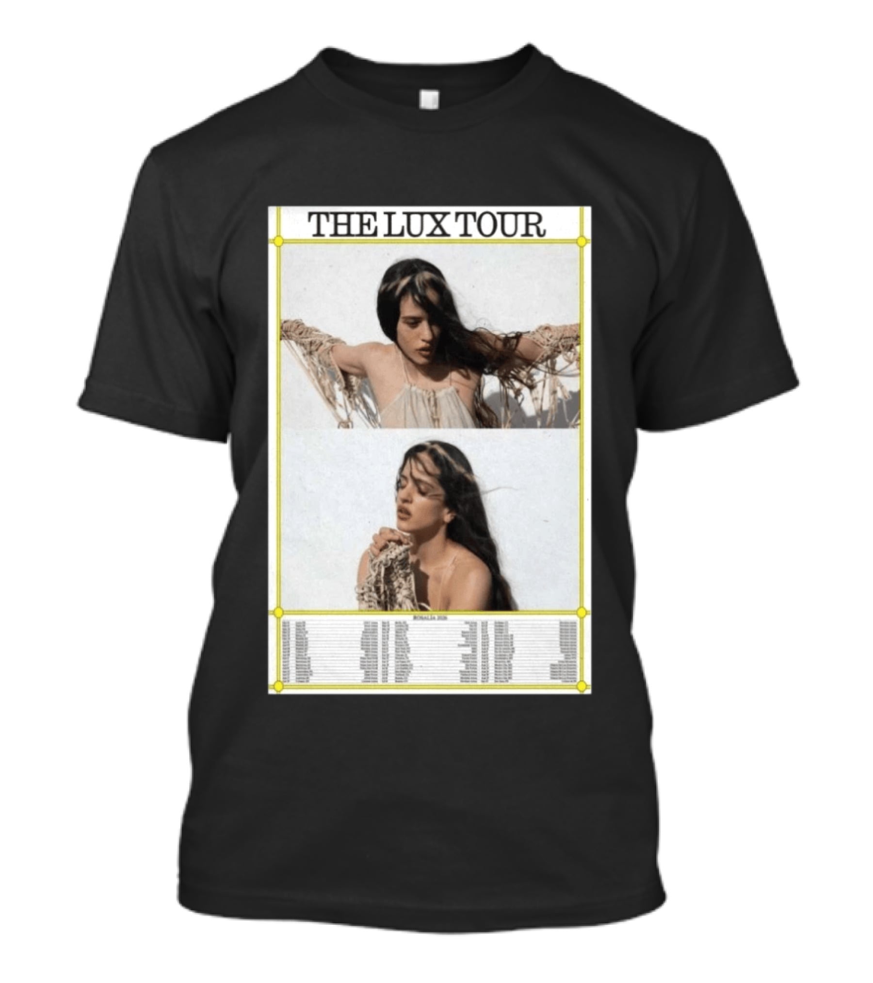 THE LUX TOUR Rosalía 2026 List T-Shirt