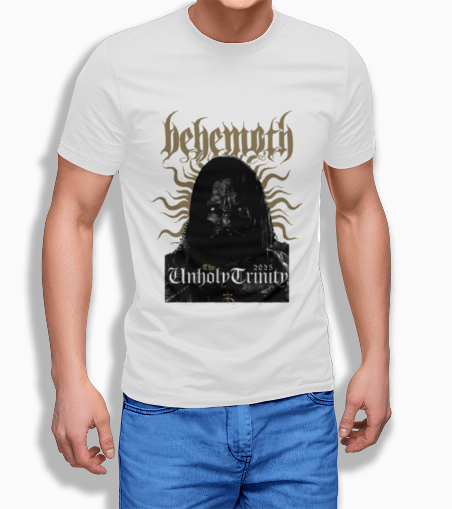 Behemoth The Unholy Trinity Sunburst Symbol Dark T-Shirt