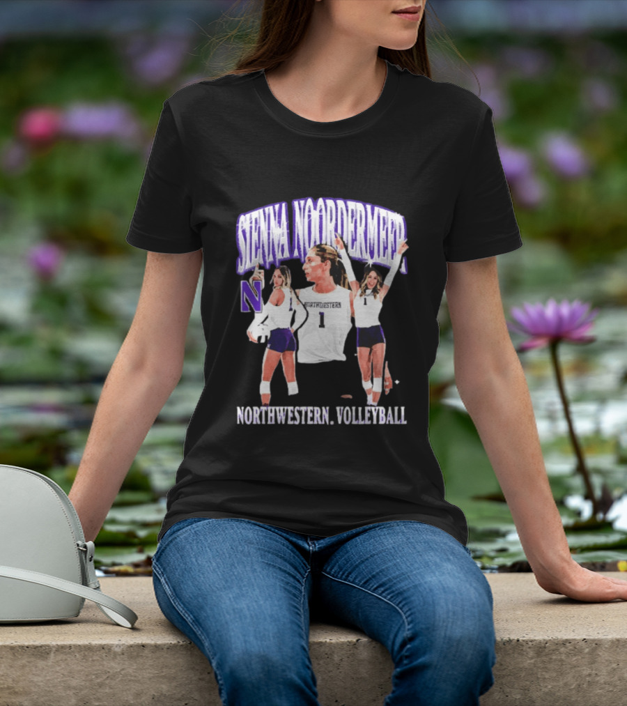 Sienna Noordermeer Northwestern Volleyball Player N Wildcats Sports Team T-Shirt