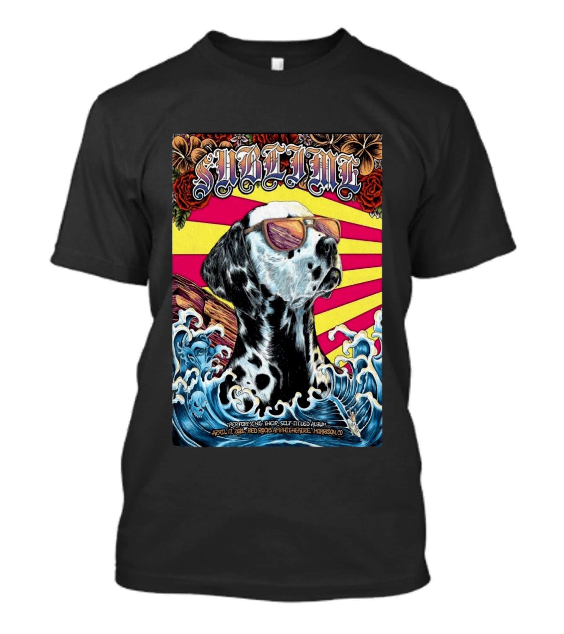 Sublime Self Titled Album April 17 2026 Red Rocks Amphitheatre Morrison CO T-Shirt
