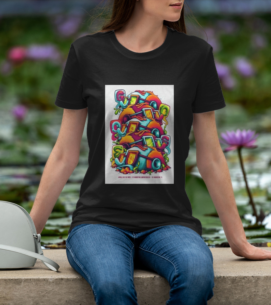Goose April 18 19 2026 St Augustine Amphitheatre Vibrant Colorful T-Shirt