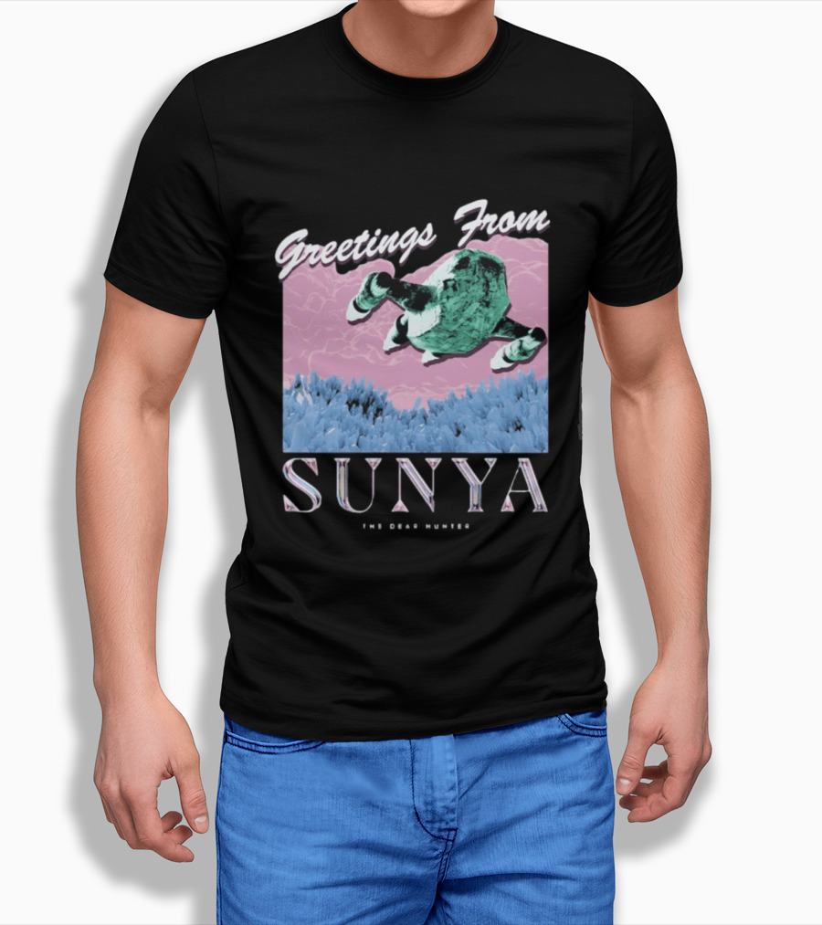 Greetings From Sunya The Dear Hunter Retro Futuristic T-Shirt