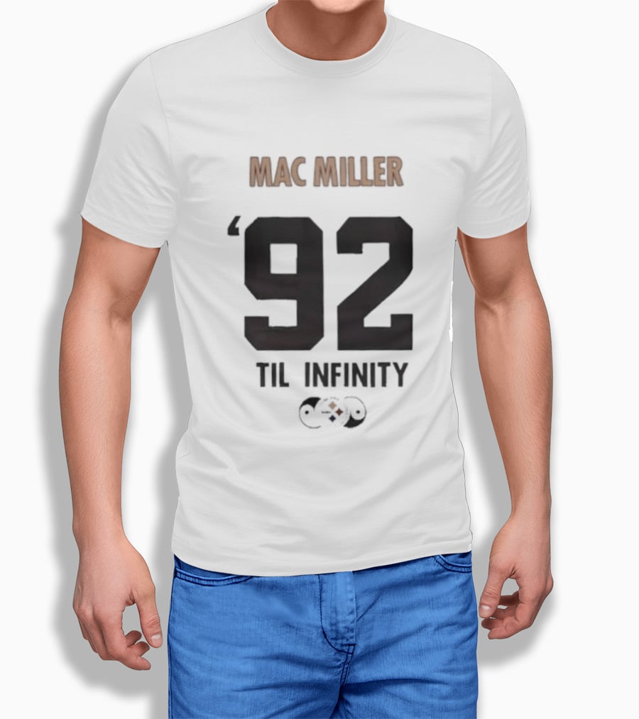 Pittsburgh Steelers Mitchell Ness Mac Miller 92 Til Infinity T-Shirt