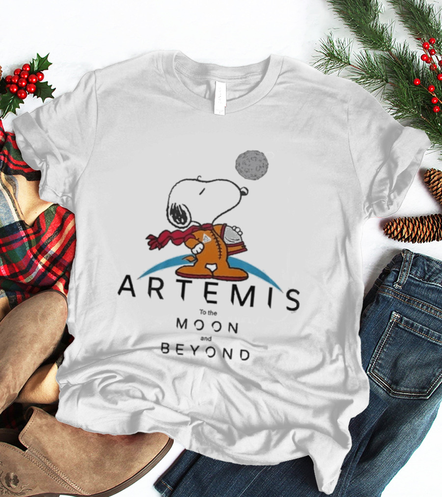 Snoopy Artemis To The Moon And Beyond 2026 T-Shirt