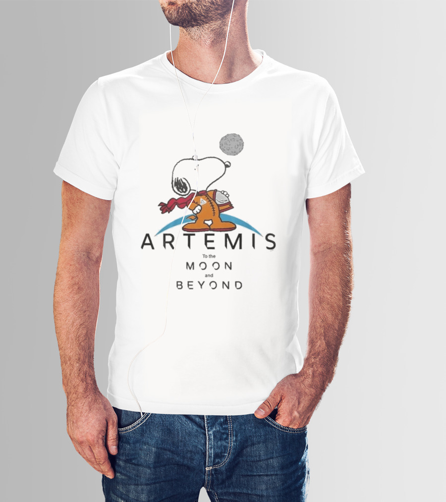 Snoopy Artemis To The Moon And Beyond 2026 T-Shirt
